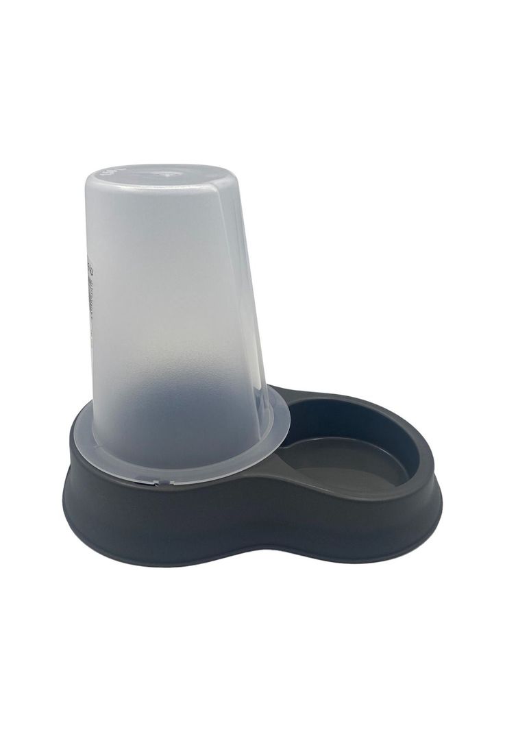 Dispensador Mascota Agua y Comida 1,5 L Negro Plastiken-3