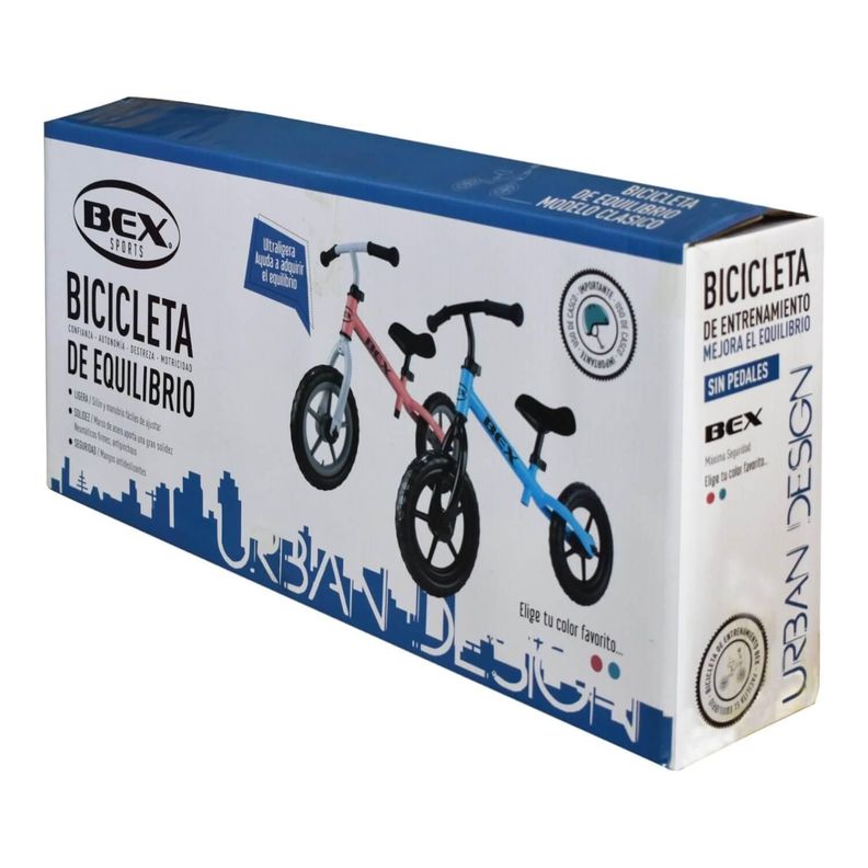 Bicicleta Acero Equilibrio Aprendizaje Sin Pedal Rosada Bex-1