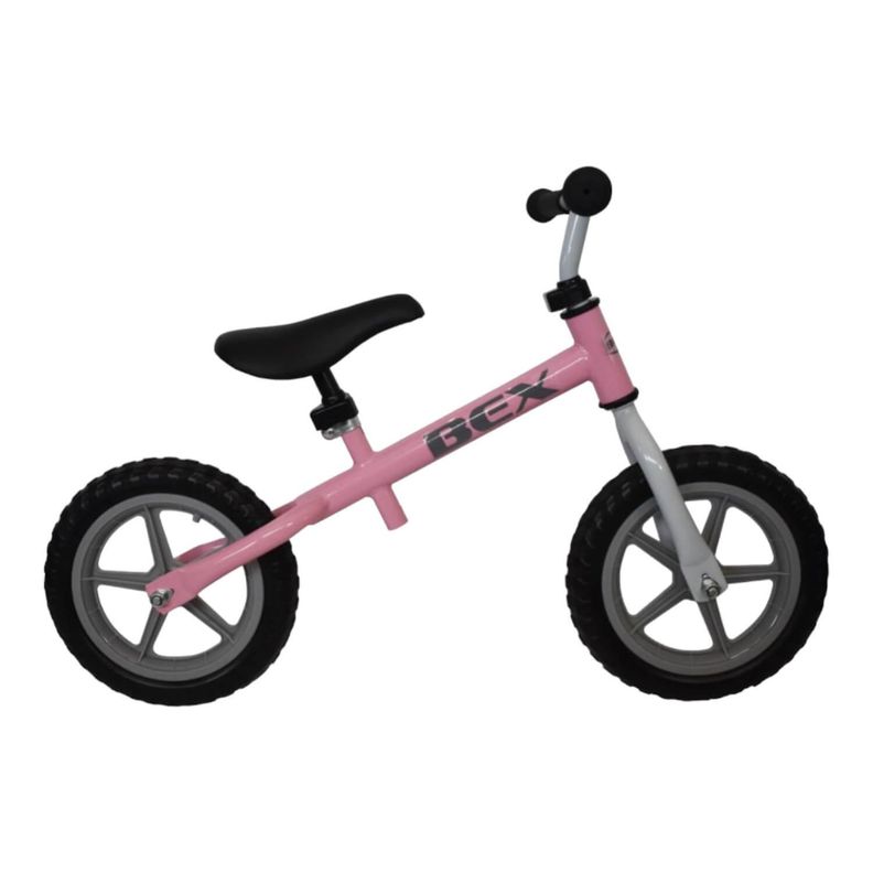 Bicicleta Acero Equilibrio Aprendizaje Sin Pedal Rosada Bex-3