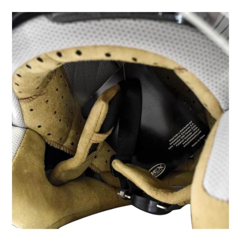 Casco Full Face Bx529 Talla M Silver Certificado ECE-1