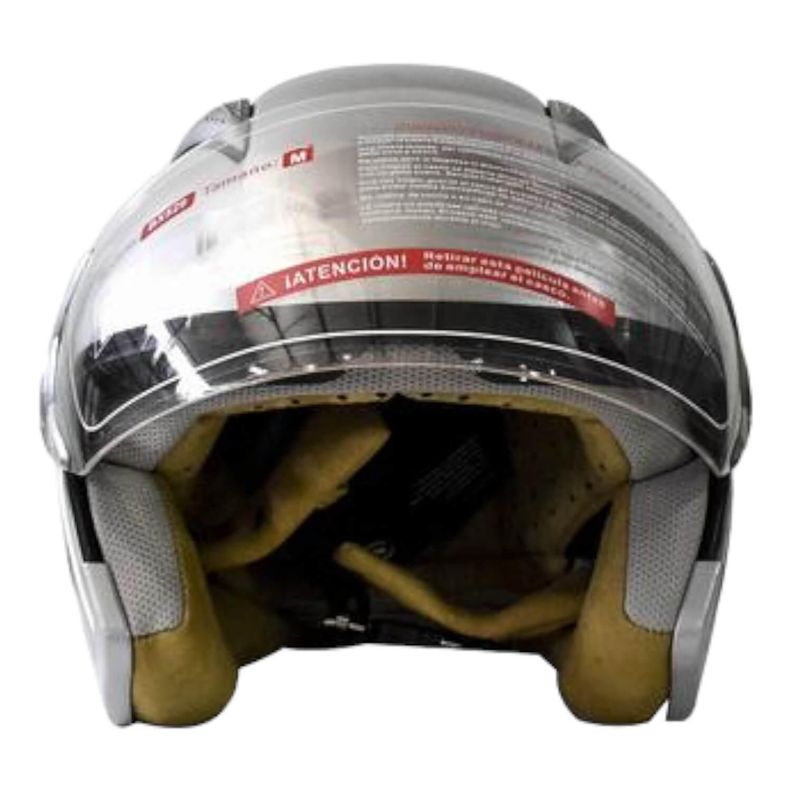 Casco Full Face Bx529 Talla M Silver Certificado ECE-2