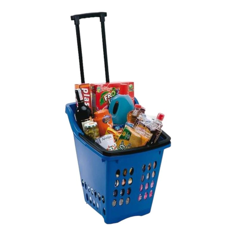 Carrito De Compras Azul 42x36.6x55.5 cms Rimax-2