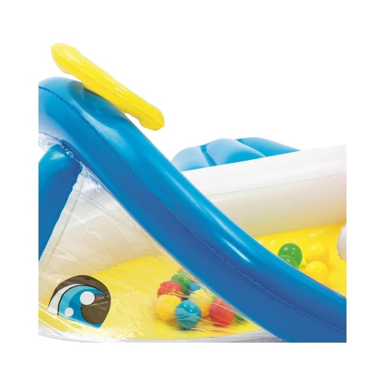 Tren Inflable Piscina de Pelotas Fisher Price 165X152X61Cms-1