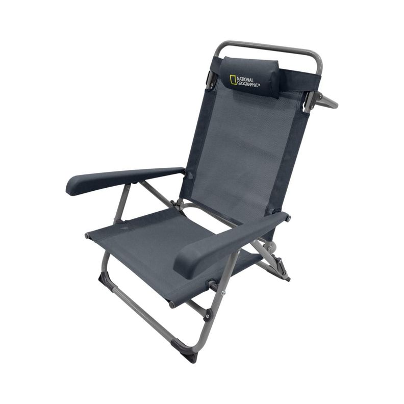 Silla Plegable Playa Almohada Naples Gris National Geographic-0