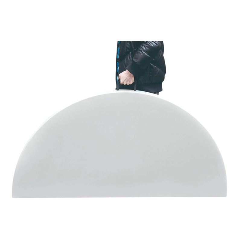 Mesa Plegable Redonda 180x74 Cms Blanca Northwest-2