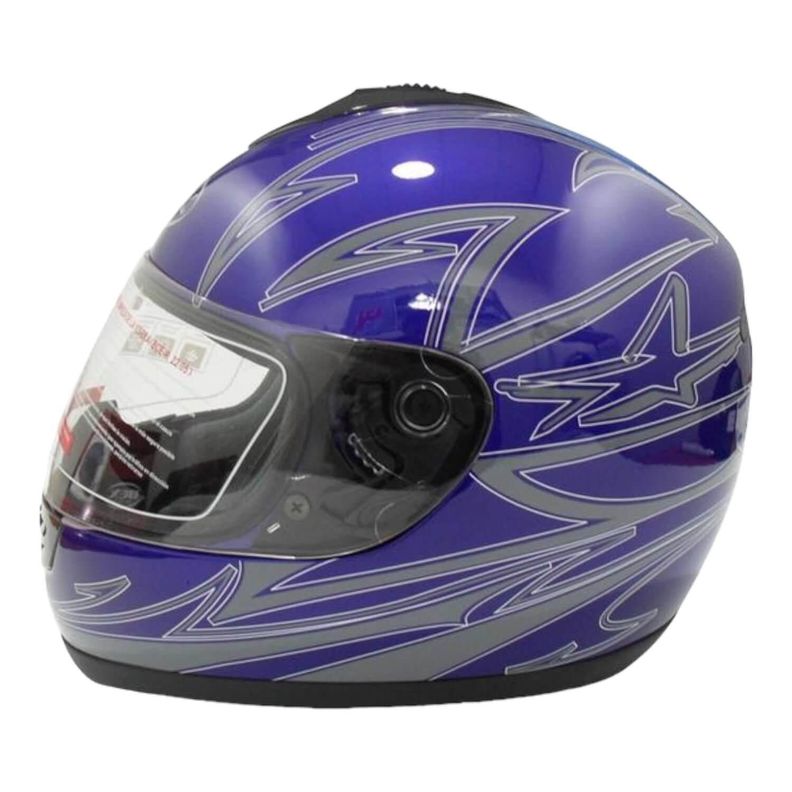 Casco Full Face Bx190 Talla M Color Deep Blue Certificado-0