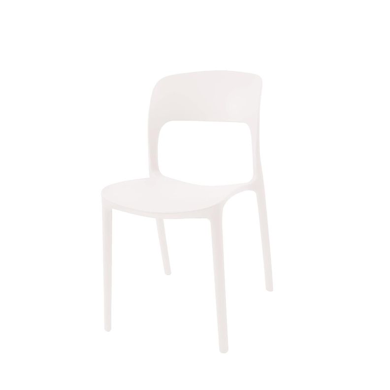 Silla Plastico Apilable Deco Nuremberg Blanca Escandinavia Blanco