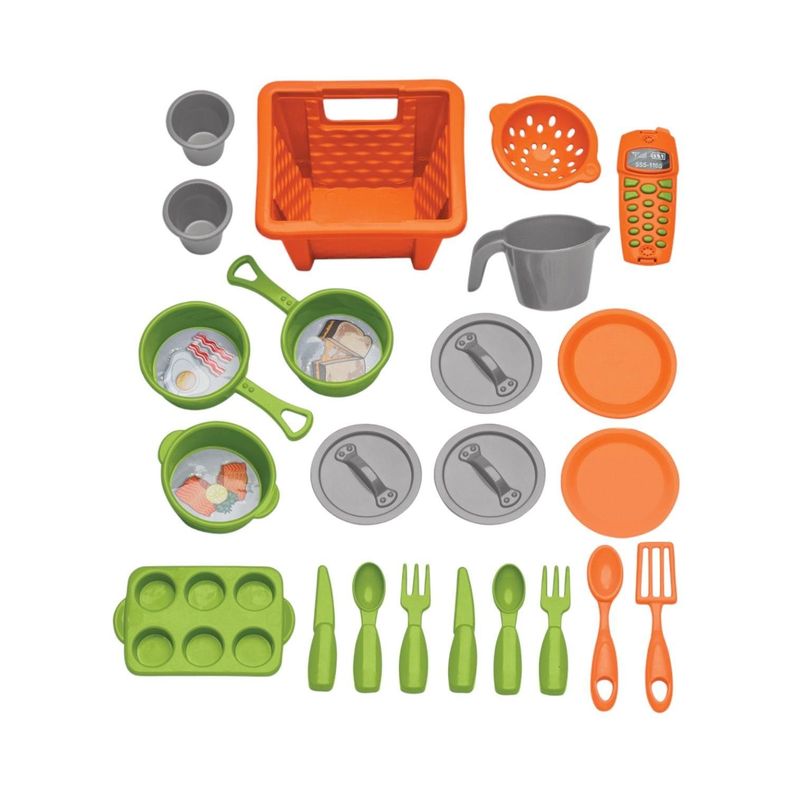 Cocina Juguete Plastica Celeste + Accesorios 51x22x75 Cms-2