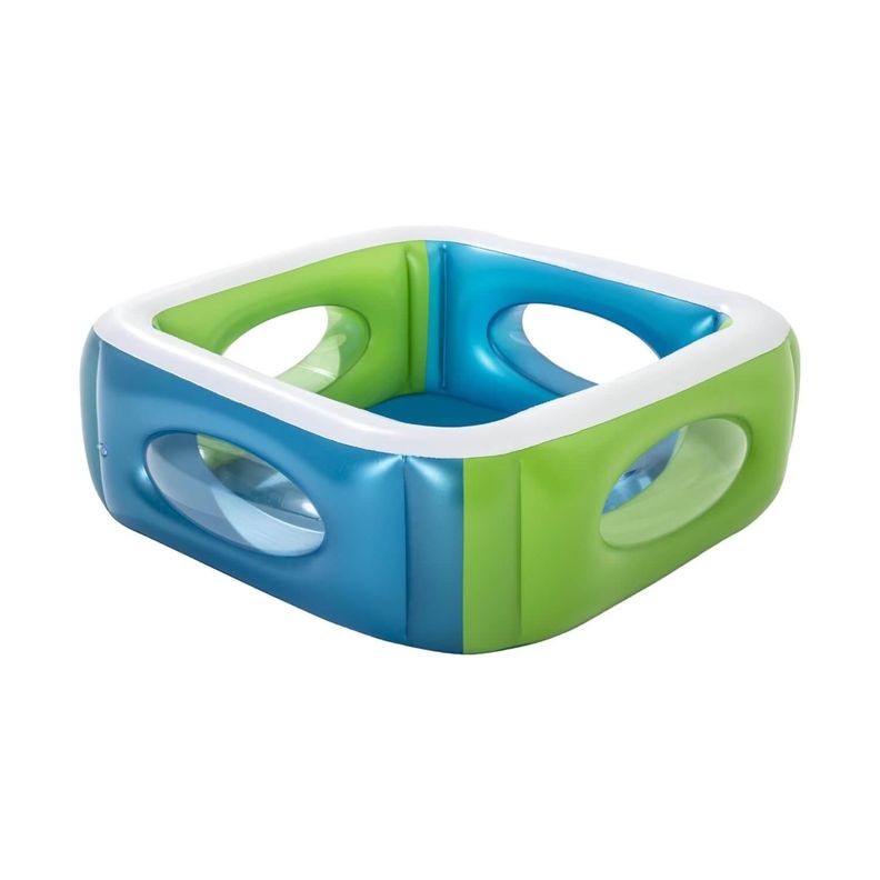 Piscina Inflable Bestway Con Ventana para niños 168x168x56Cm-0