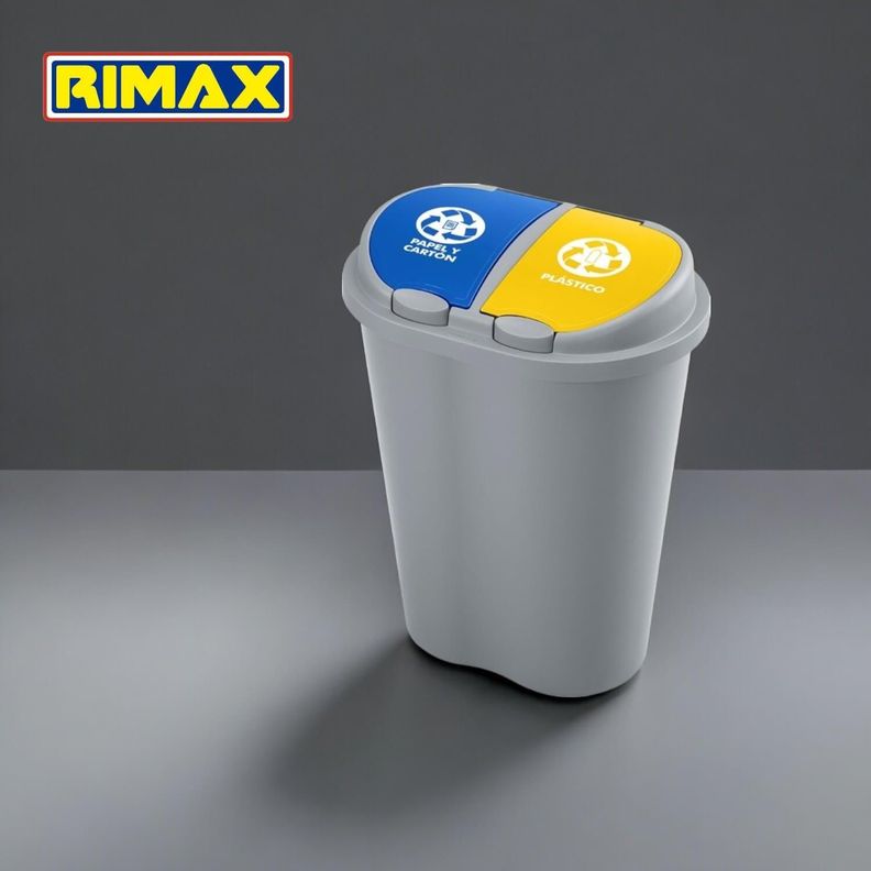 Basurero Doble 50 Lts Rimax-1
