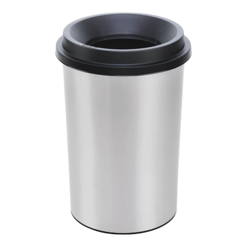 Basurero Metal gris 25 Lts Rimax-0