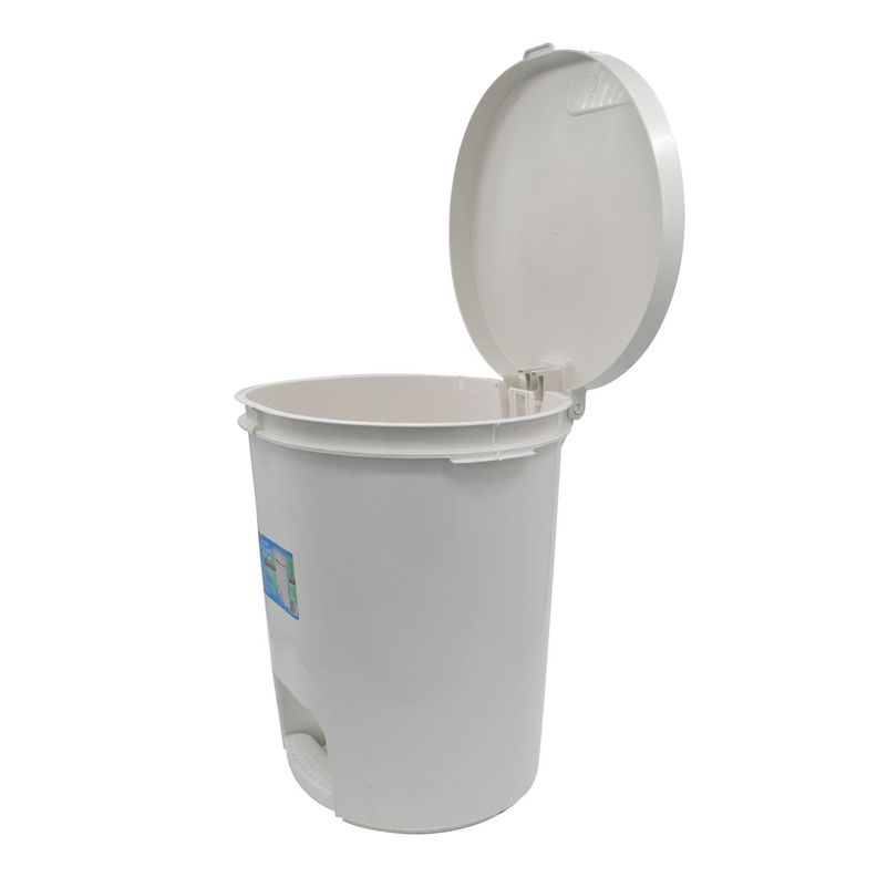 Basurero Blanco Con Pedal 30 Litros San Bernardo-1