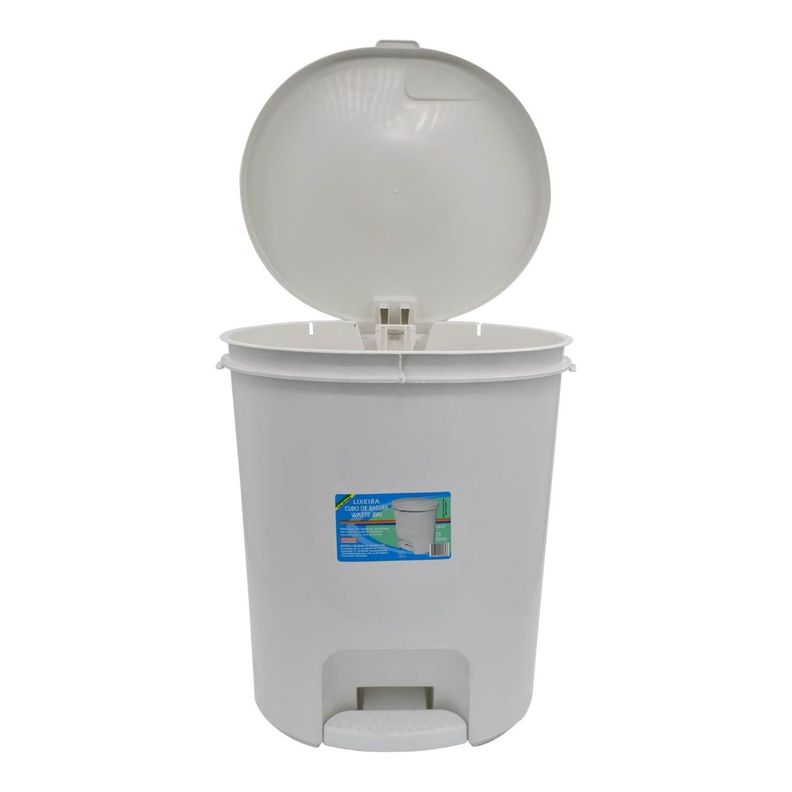 Basurero Blanco Con Pedal 30 Litros San Bernardo-2
