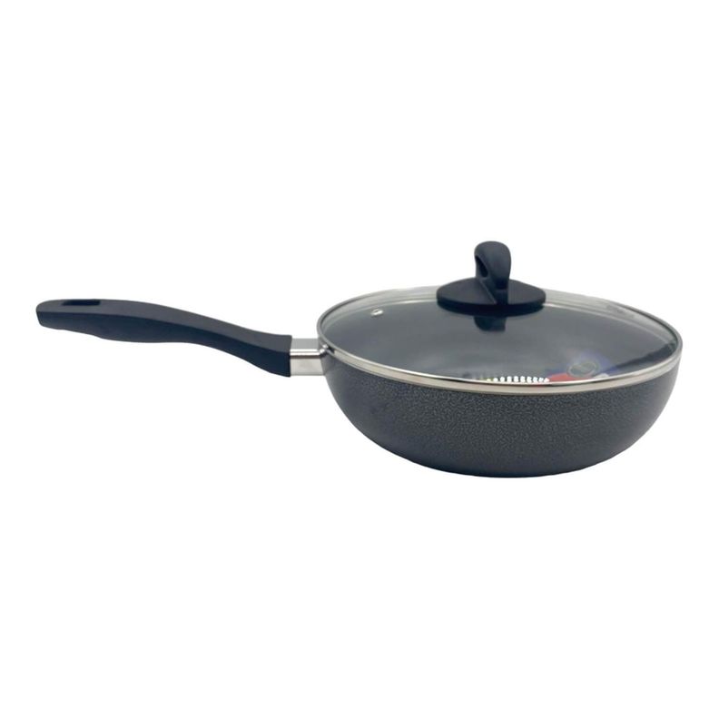 Sartén Wok con tapa antiadherente 26 cm Bastone Oster-1