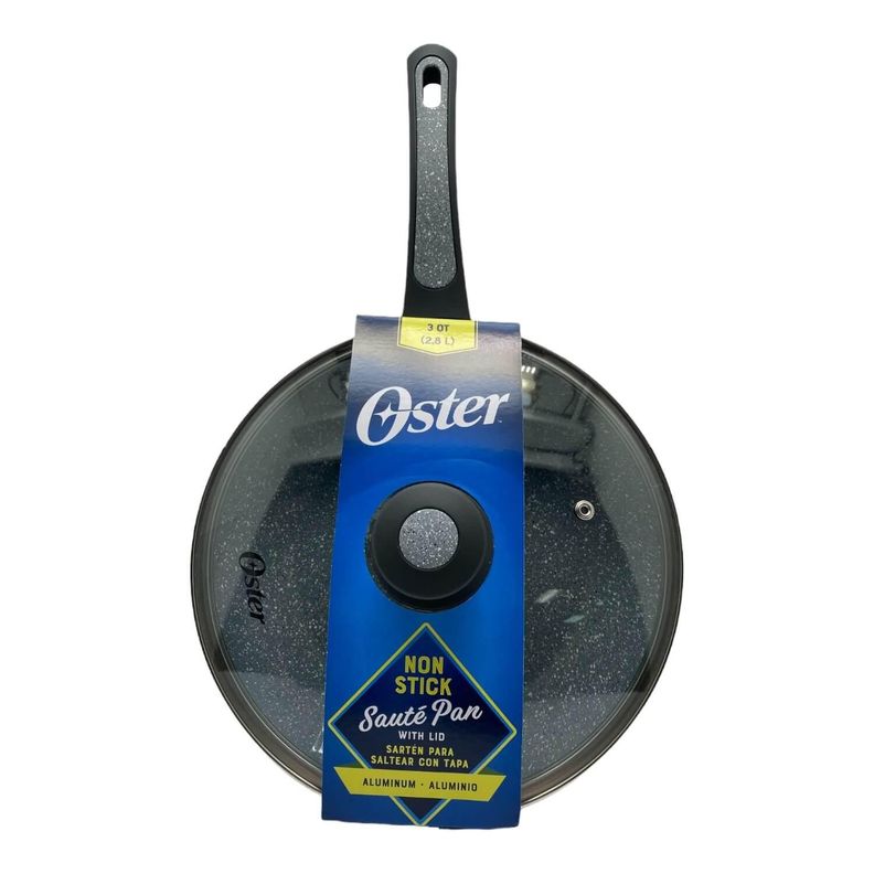 Sartén Wok con tapa antiadherente 26 cm Bastone Oster-4