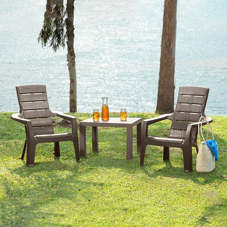 Sillon de Terraza plastico Café Baru Rimax-4