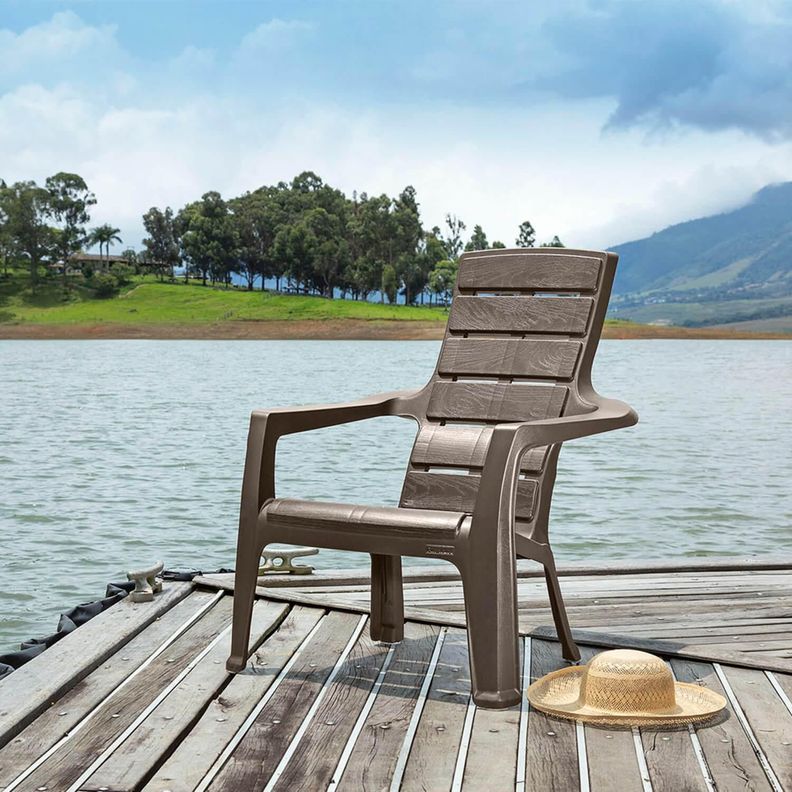 Sillon de Terraza plastico Café Baru Rimax-5