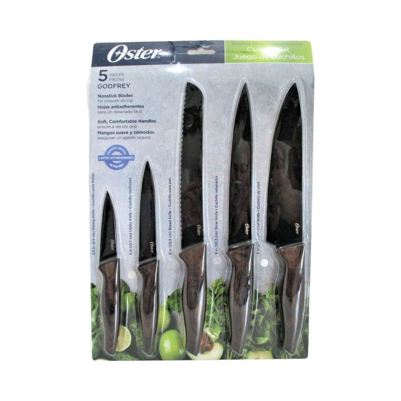 Set Cuchillos acero inoxidable 5 piezas Godfrey Oster-4
