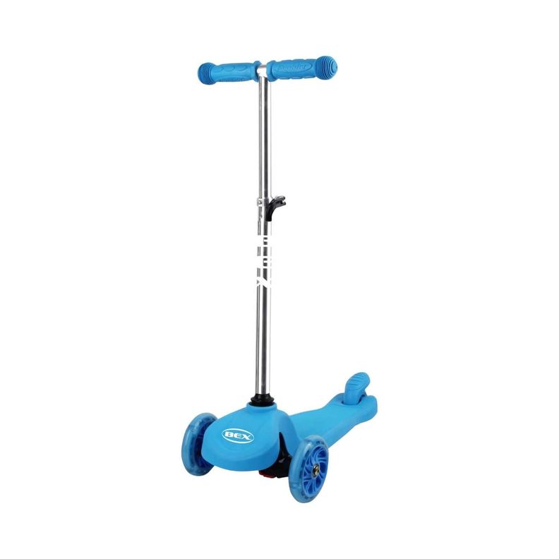 Scooter Monopatin Niño 3 Ruedas Ajustable 50-70Cms Azul Bex-0