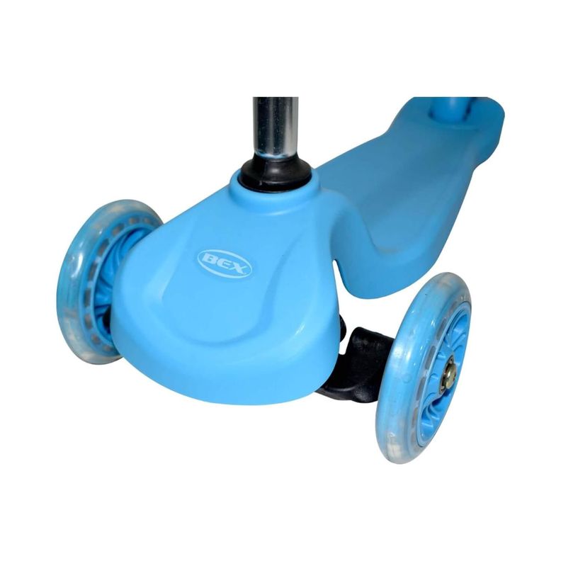 Scooter Monopatin Niño 3 Ruedas Ajustable 50-70Cms Azul Bex-3