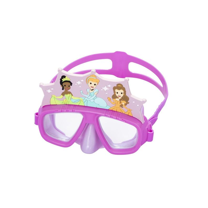 Mascara Lentes Anteojos Natacion Princesas Disney 3+ Anos Rosado