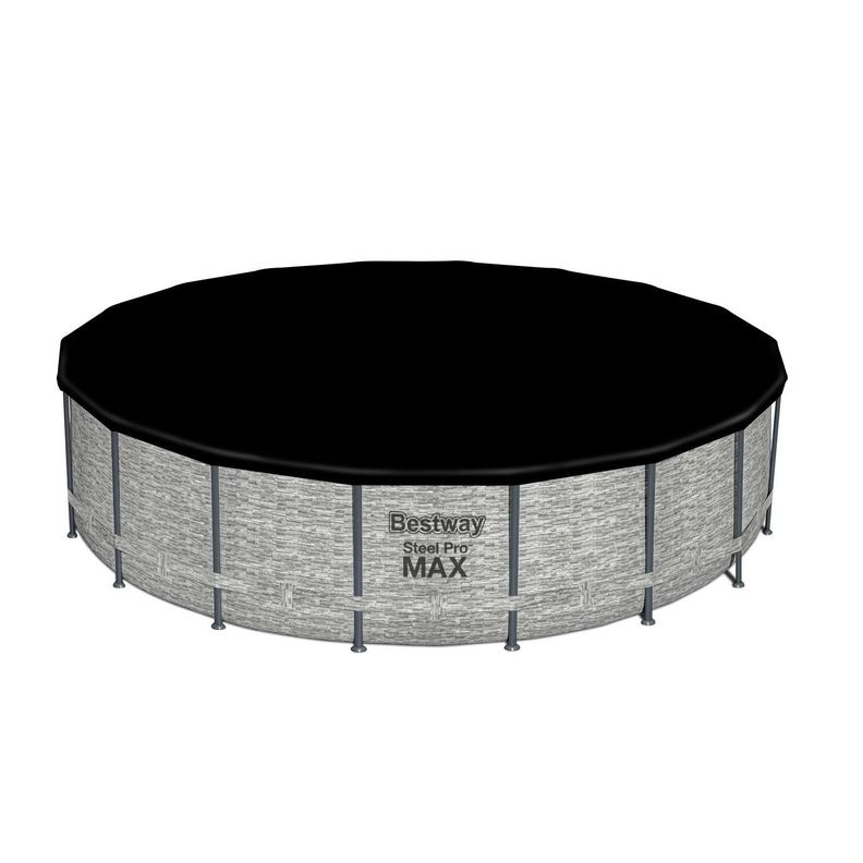 Piscina Bestway Redonda SteelPro Max Gris Piedra 5.49MX1.22M-3