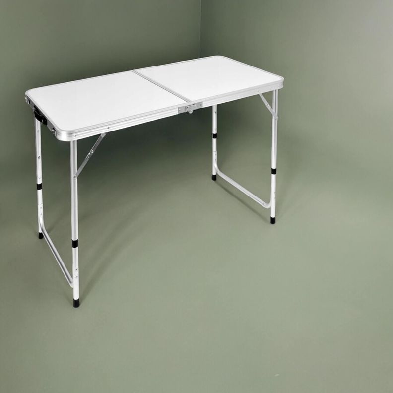 Mesa Plegable Aluminio 120X60Cm Blanca Northwest-5