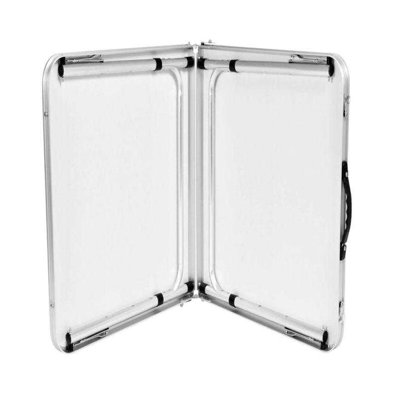Mesa Plegable Aluminio 120X60Cm Blanca Northwest-6