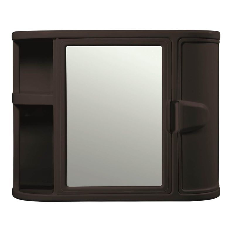 Botiquin Plastico para Baño Cafe 59.8x19.3x46.5 cm Rimax-1