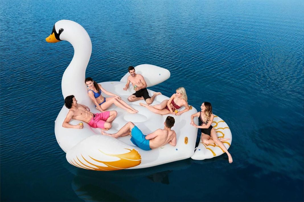 Flotador Gigante Cisne 429X330Cm Bestway-5
