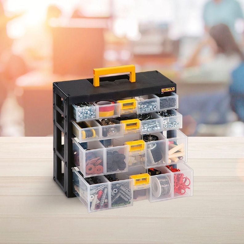Organizador Herramientas Modular Negro 31x14x29 cm Rimax-1