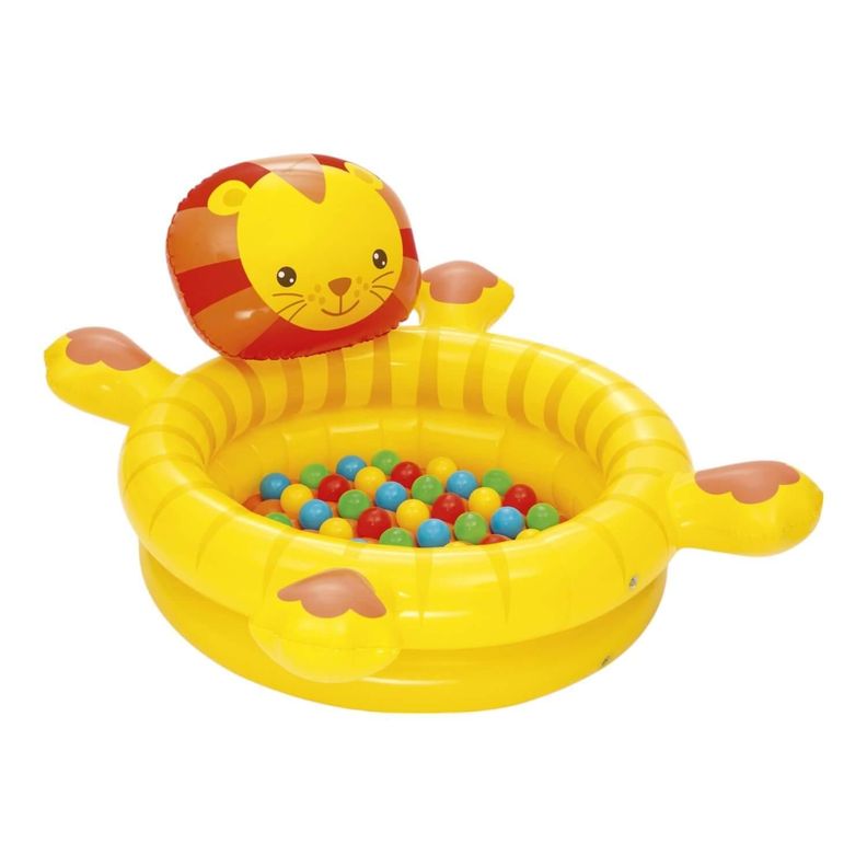 Piscina Leon inflable con Pelotas 111 X98X61.5 Cms Bestway-0