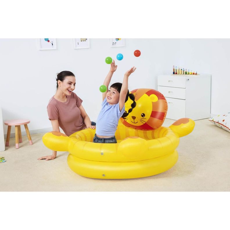 Piscina Leon inflable con Pelotas 111 X98X61.5 Cms Bestway-5