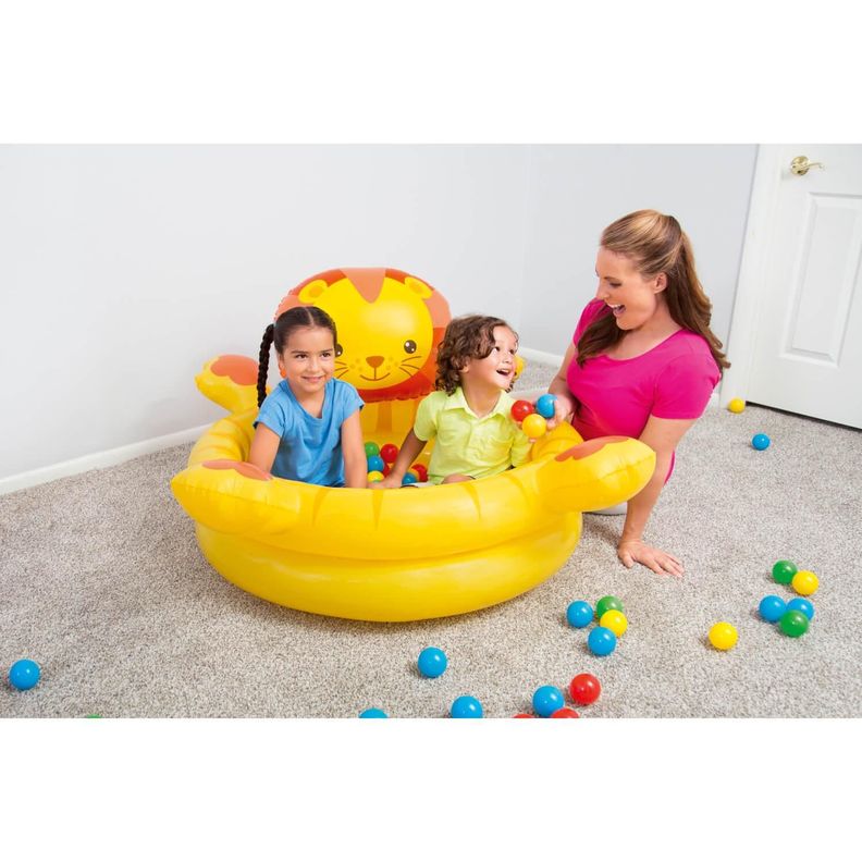 Piscina Leon inflable con Pelotas 111 X98X61.5 Cms Bestway-6