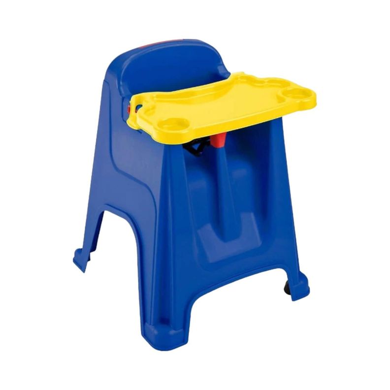 Silla Comedor Para Bebe Azul 60x59x77 cms Rimax-0