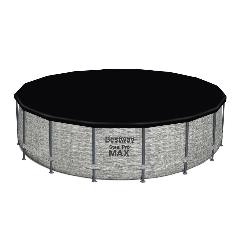 Piscina Bestway Redonda SteelPro Max Gris Piedra 4.88MX1.22M-3