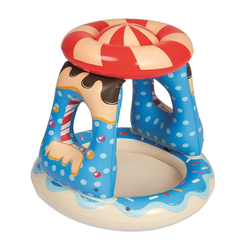 Piscina Inflable Bestway Con Techo Para Bebés 91X91X89Cm-2