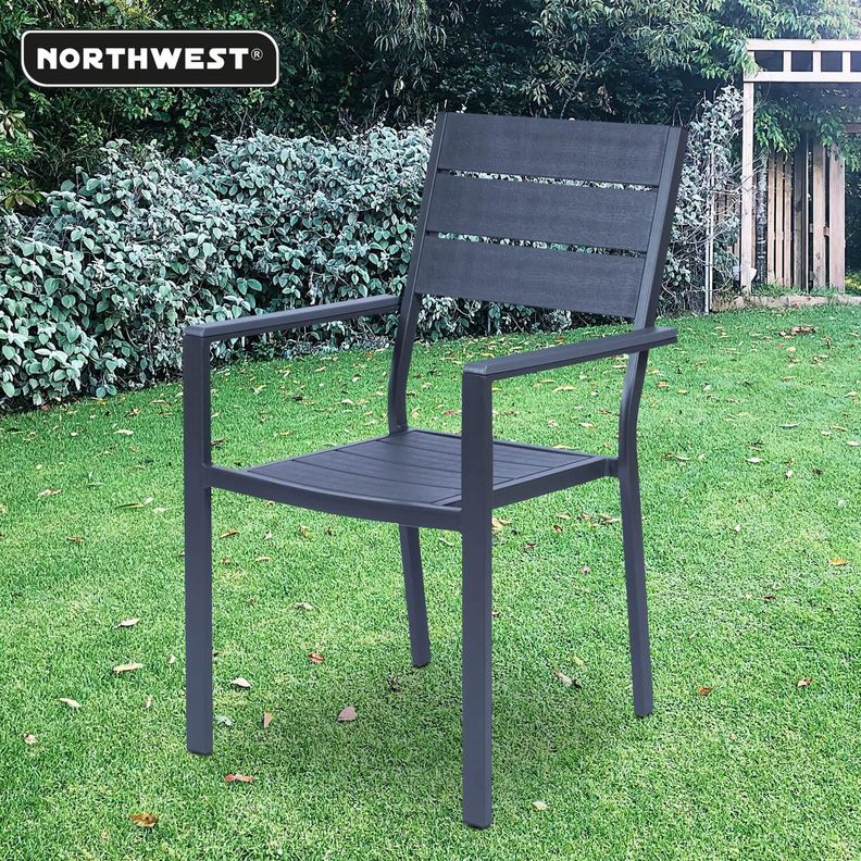 Silla Terraza con Brazos Polywood Impermeable Northwest-2