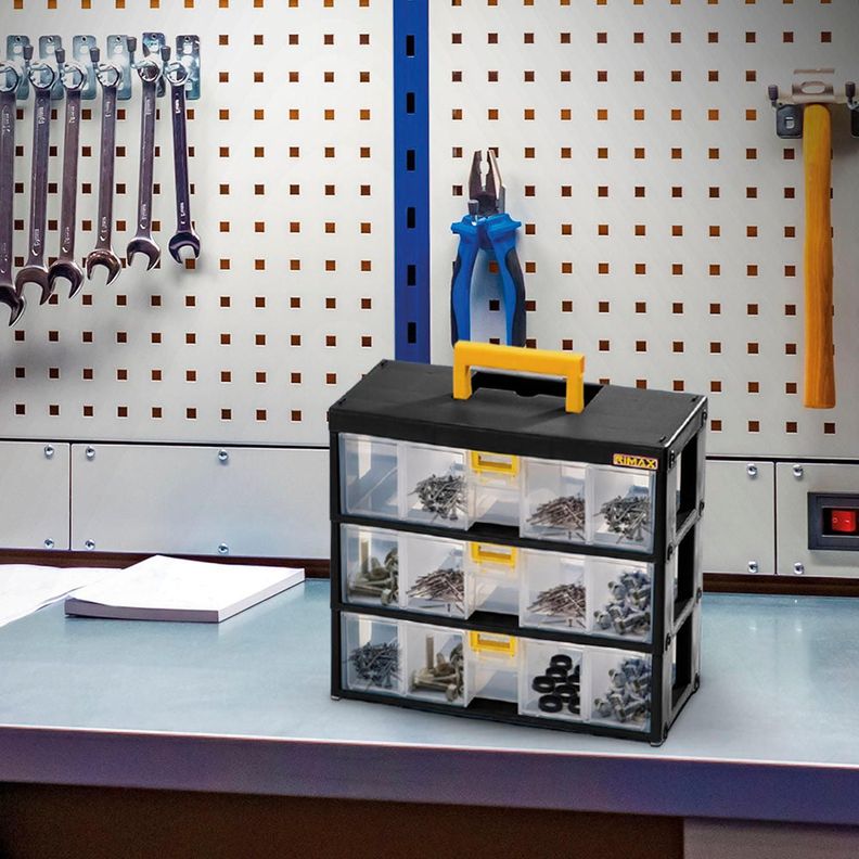 Organizador Herramientas Modular Negro 31x14x28 cm Rimax-2