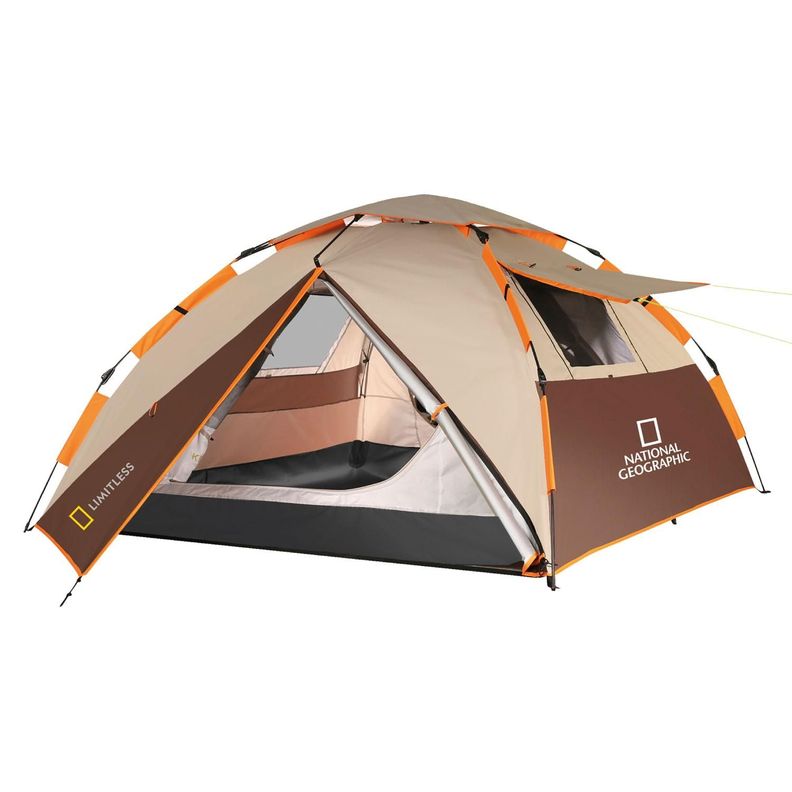 Carpa Camping Automatica 4 Pers. Fiordland Cafe Nat Geo Beige