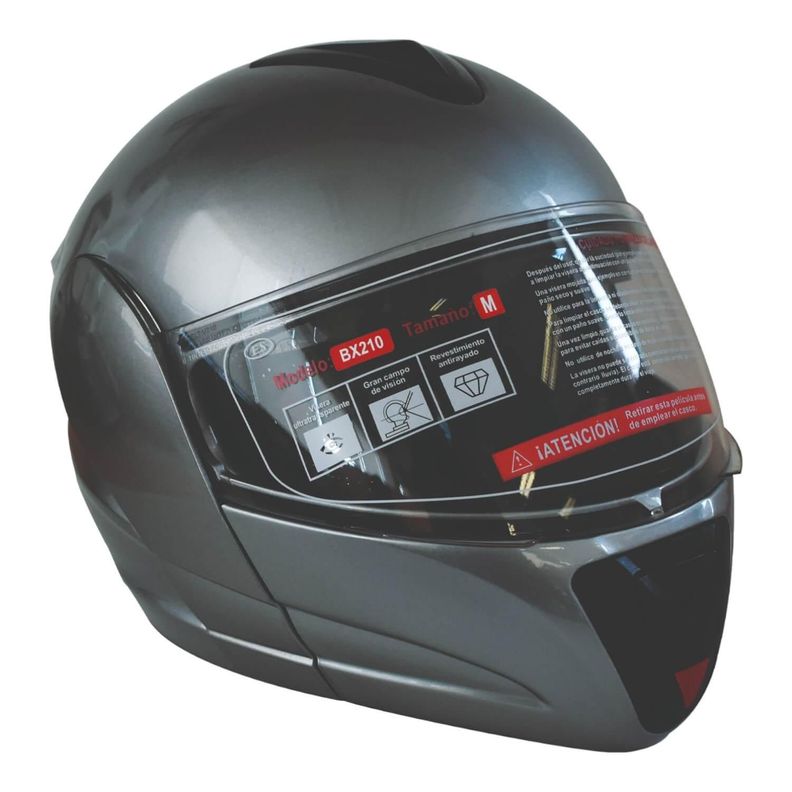 Casco Full Face Bx210 Talla M Stone Grey Bex Certificado DOT Gris