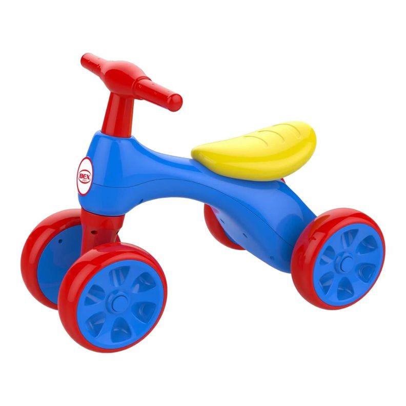 Triciclo Correpasillo Aprendizaje 4 ruedas Azul Bex-0