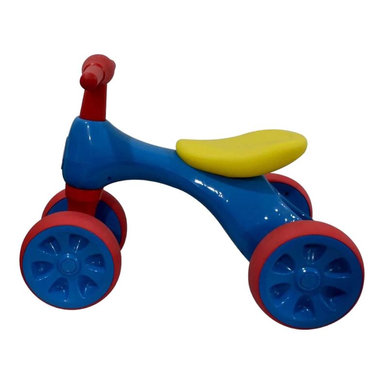 Triciclo Correpasillo Aprendizaje 4 ruedas Azul Bex-1