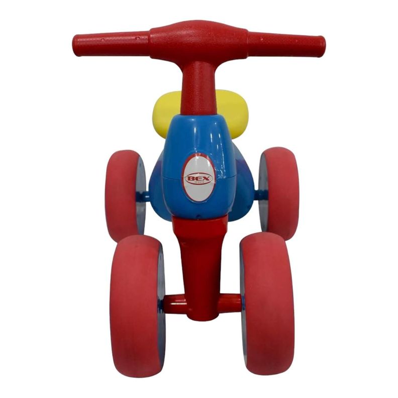 Triciclo Correpasillo Aprendizaje 4 ruedas Azul Bex-2