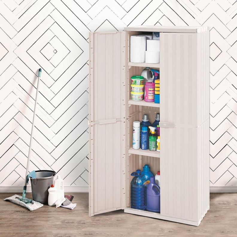 Armario Grande Starplast Multiuso Almendra 67x39x163CM Rimax-4