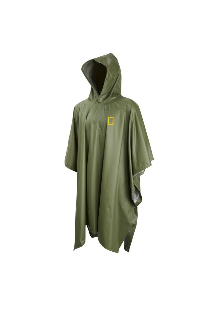 Poncho Impermeable Verde National Geographic-0