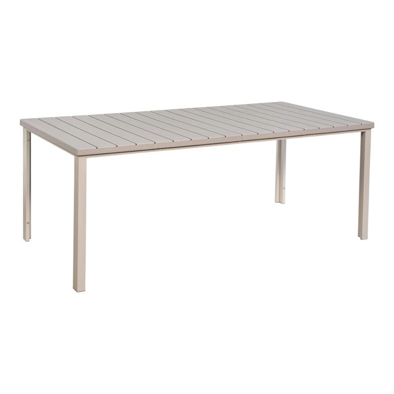Mesa Terraza Polywood Impermeable 180x90cm Beige Northwest-0