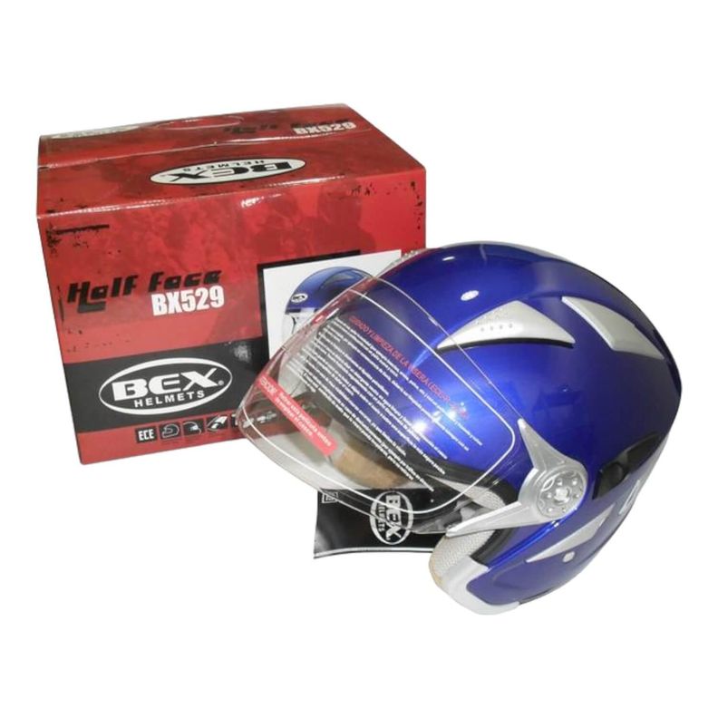 Casco Full Face Bx529 Talla M Deep Blue Certificado ECE-2