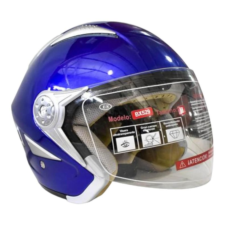 Casco Full Face Bx529 Talla M Deep Blue Certificado ECE-4