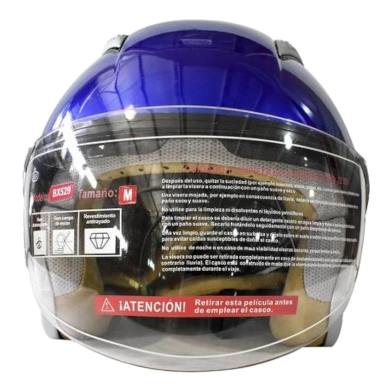 Casco Full Face Bx529 Talla M Deep Blue Certificado ECE-5